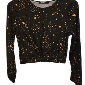Black and Gold Sweet Rain Women's Top